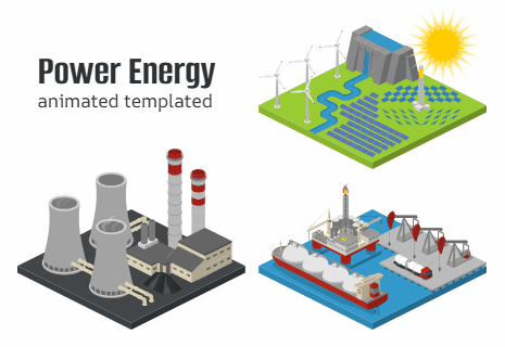 Power Energy Icons - Animation